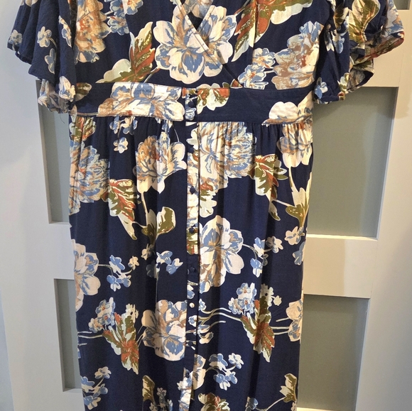 The Beautiful Soul Anthropologie Dress A L 12 14 BLUE - Picture 6 of 7